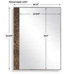 Hanover - Marble Mirror - Bronze / Brown / Gold