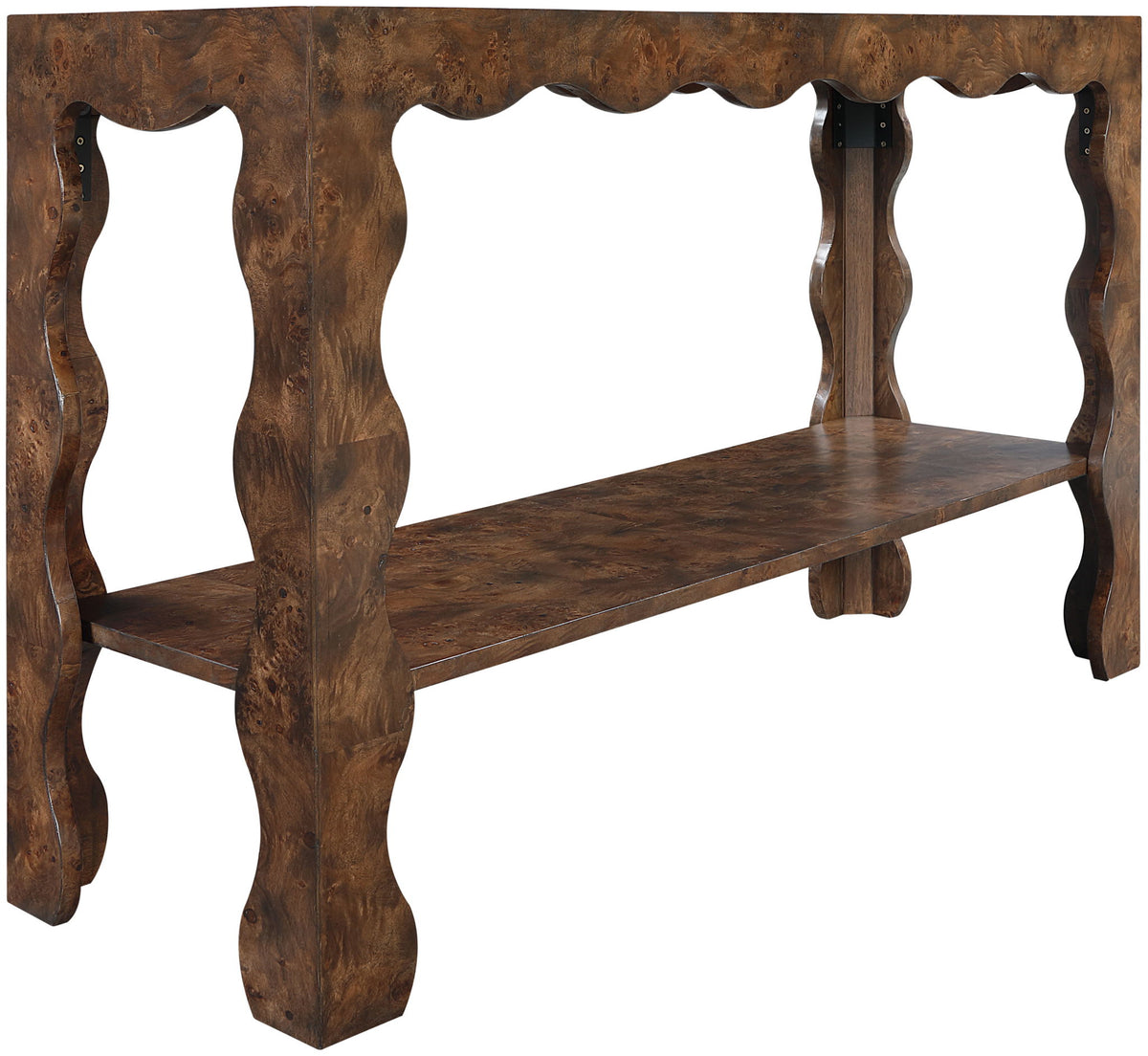 Vassa - Burl Veneer Console Table