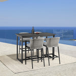 Aileen - Outdoor Patio Stool With Cushions