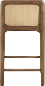 Ellis - Vegan Leather Upholstered Counter Stool (Set of 2) - Tan