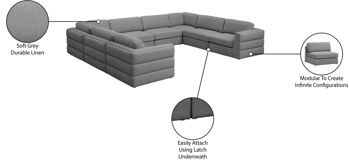 Beckham - 8 Piece Modular Sectional