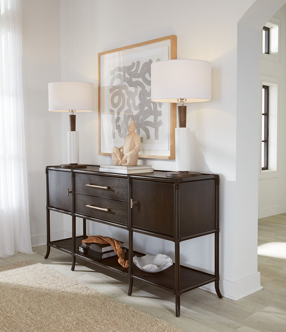 Retreat - Pole Rattan Sideboard