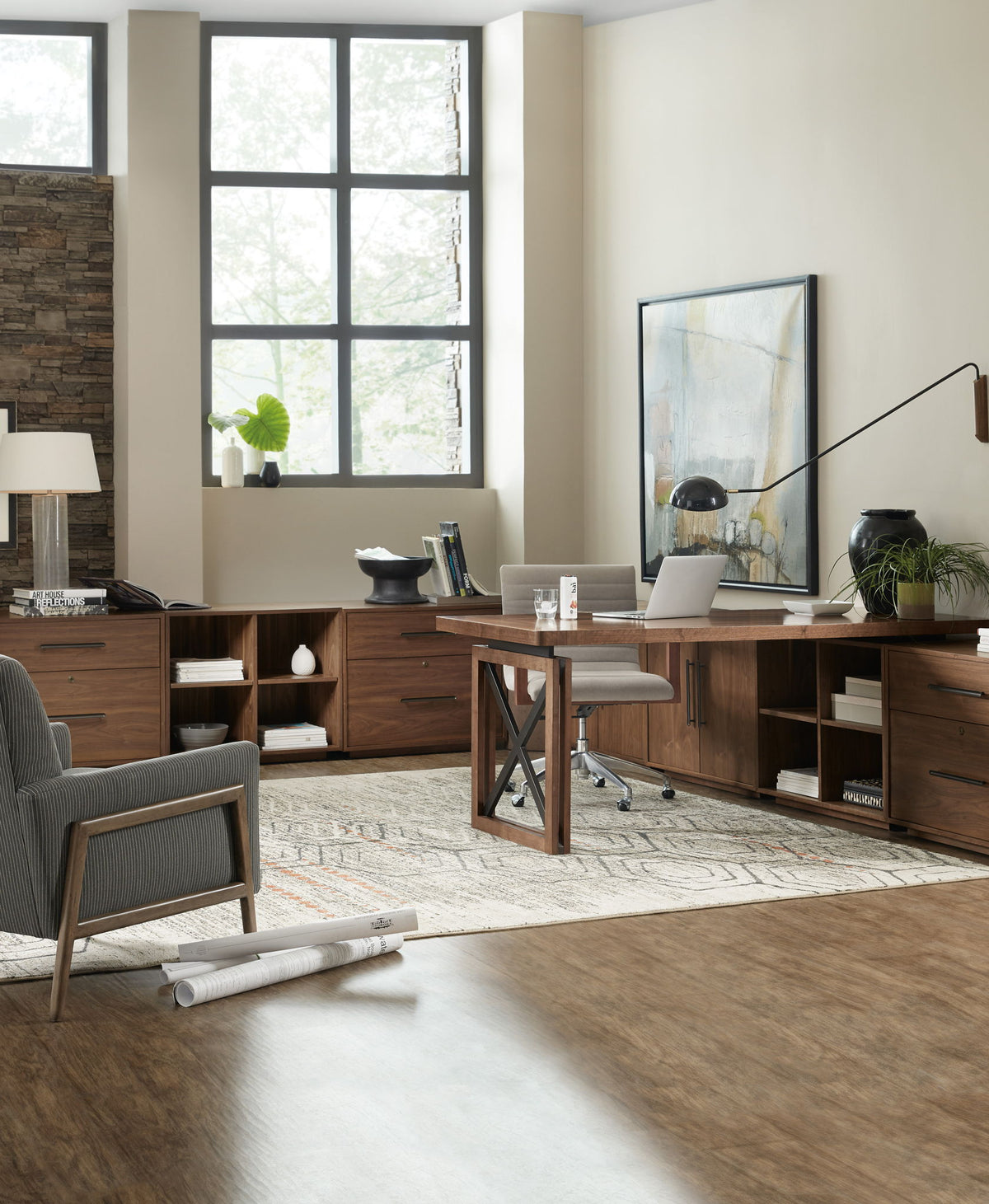 Home Office - Lateral File - Dark Brown