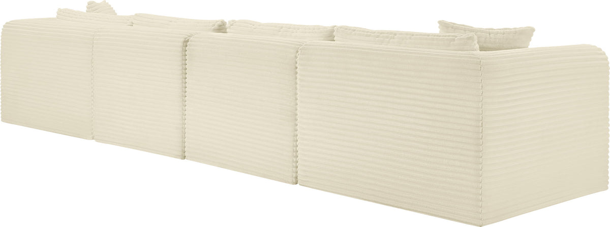 Shaggy - 5 Piece Modular Sectional With Ottoman