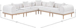 Laguna - 5 Piece 106.5" Upholstered Outdoor Patio Modular Sectional