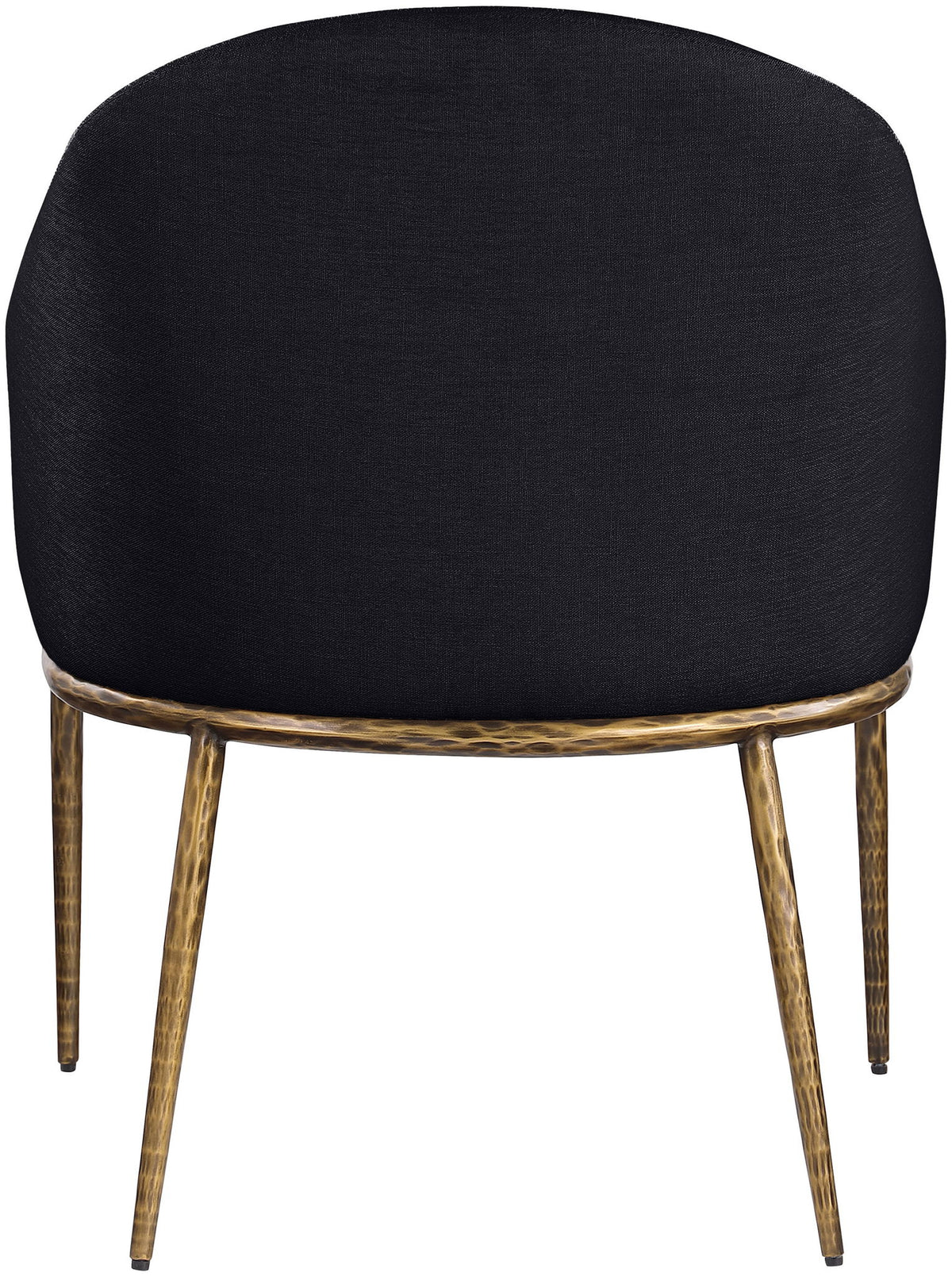 Ferro - Upholstered Dining Arm Chair With Brushed Gold Legs