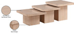 Spencer - Oak Veneer 3 Piece Coffee Tabl