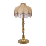 Buchanan - Jute Fringed Scalloped Table Lamp - Pink