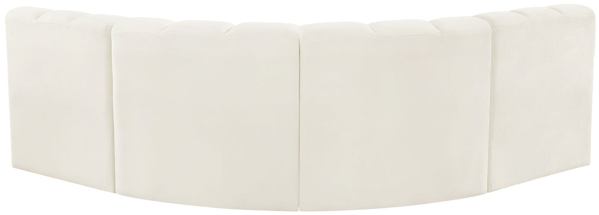 Arc - Velvet 4 Piece Corner Modular Sofa