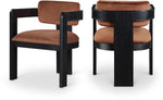 Sacha - Velvet Dining Chair With Black Base (Set of 2)