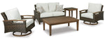 Paradise Trail - Loveseat w/Cushion - Medium Brown