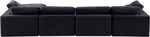 Comfy - 5 Piece Velvet Modular Sectional With Chaise