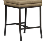 Winslow - 5-Piece Round Walnut Wood Tabletop Dining Table Set With Stools, Seats Up To 4 - Mushroom Brown / Black