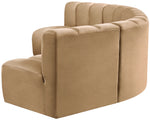 Arc - Velvet 5 Piece U-Shaped Modular Sofa