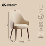 Manhattan Solace - Wood Upholstered Dining Armchair