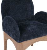 Waldorf - Chenille Dining Arm Chair With Natural Legs