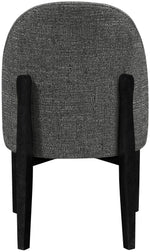 Torino - Upholstered Dining Chair With Brushed Black Base (Set of 2)