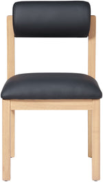 Roundhill - Faux Leather Dining Chair (Set of 2) - Natural Frame
