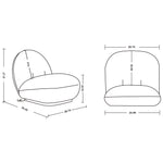 Edina - Lounge Chair - White