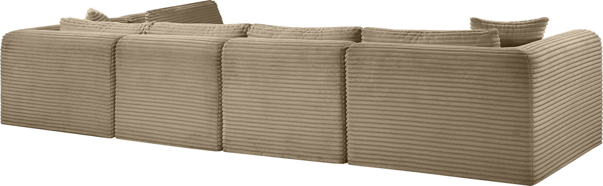 Shaggy - Fabric 5 Piece Modular Sectional