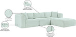 Shaggy - 4 Piece Modular Sectional