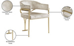 Madelyn - Dining Chair (Set of 2) - Brushed Brass