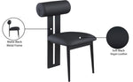 Dario - Faux Leather Dining Chair With Black Frame (Set of 2)