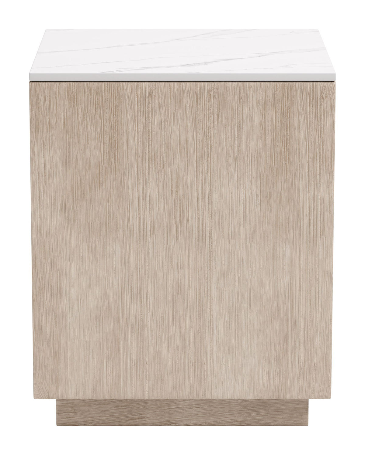 Tidecrest - Side Table - White / Light Brown