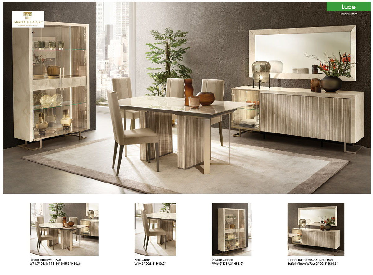 Luce - Dining Table - Beige / Light Brown
