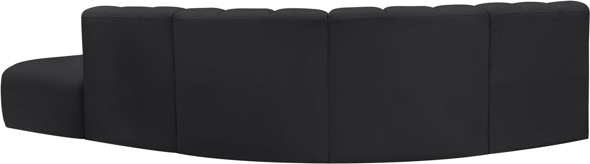 Arc - Faux Leather 5 Piece Corner Modular Sofa