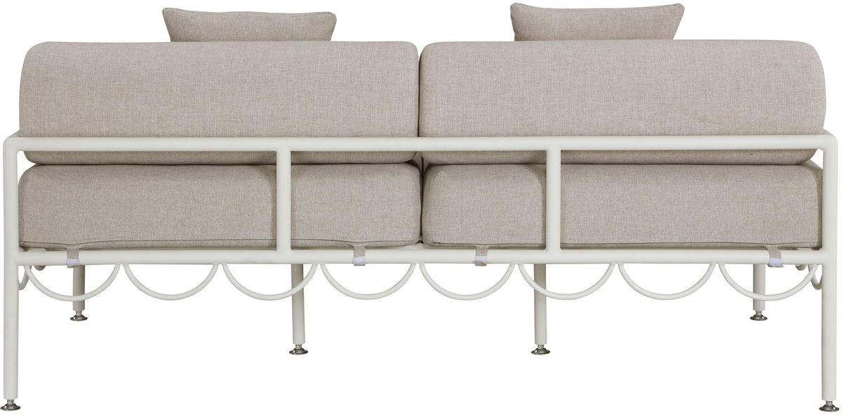 Portofino - Resilient Water Repellent Fabric 69.75" Upholstered Outdoor Patio Loveseat