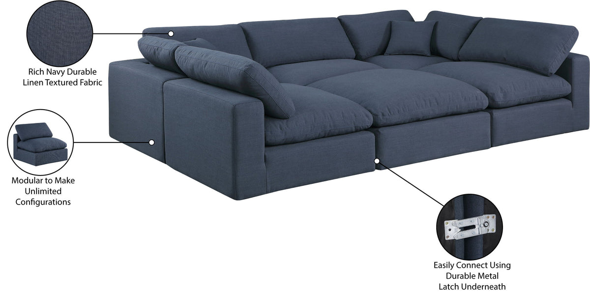 Comfy - 6 Piece Linen Sectional