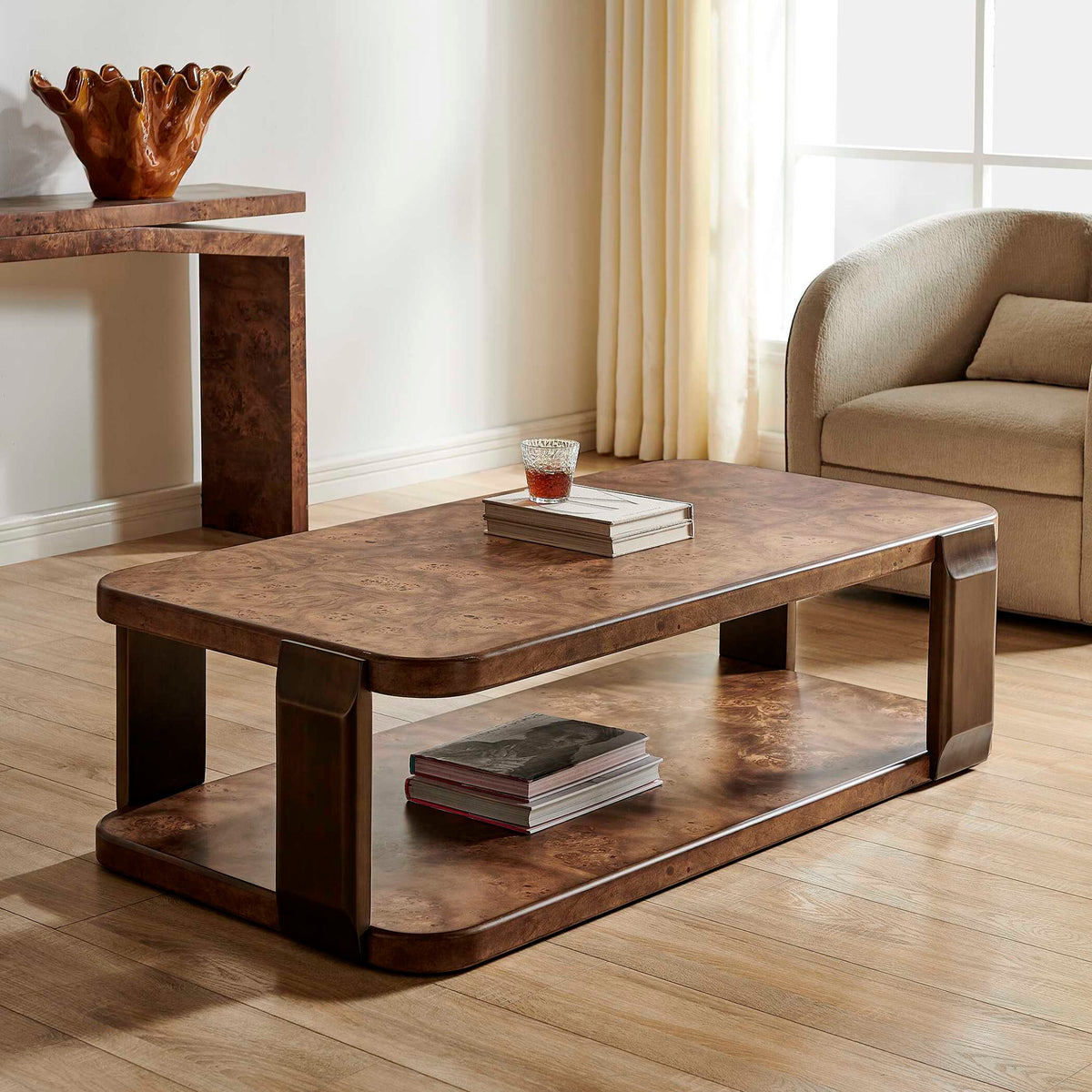 Vance - Coffee Table - Mappa Burl