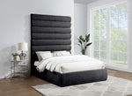 Adam - Chenille Fabric Bed With 89" Headboard