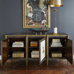 Let It Drop - Cabinet - Brown / Gold / White