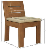 Mirella - Water Resistant Fabric Upholstered Outdoor Patio Dining Side Chair