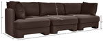 Hammond - Velvet Performance Fabric Upholstered 3 Piece Sofa