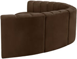 Arc - Velvet 6 Piece U-Shaped Modular Sofa