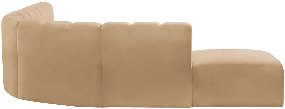 Arc - Velvet 7 Piece Corner Modular Sofa