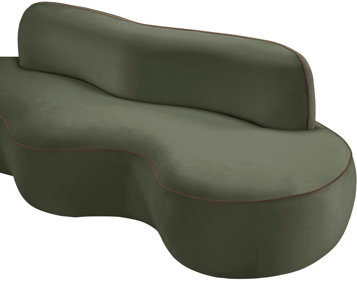 Swerve - Velvet 101" Upholstered Sofa