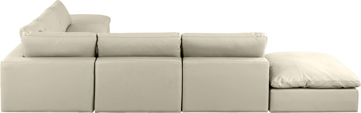 Comfy - 7 Piece Faux Leather Modular Corner Sectional