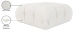 Orin - Velvet Performance Fabric Upholstered Modular Ottoman