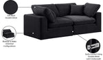 Comfy - Velvet Modular Sofa 2 Seats
