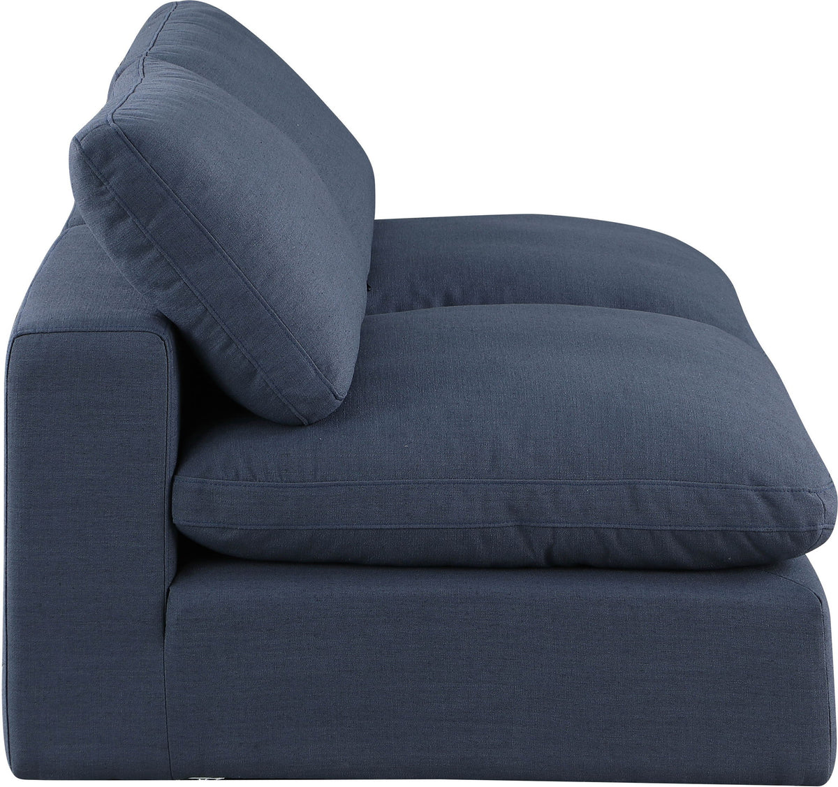 Comfy - Linen Modular Armless Sofa 2 Seats