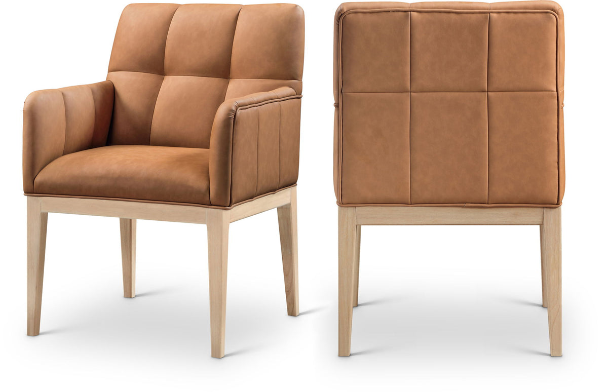 Adrian - Dining Arm Chair (Set of 2) - Light Brown Legs
