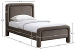 Baylor - Fabric With Interwoven Chenille Upholstered Bed