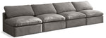 Plush - Modular Armless 4 Seat Sofa