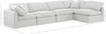 Indulge - Linen 5 Piece Modular Sectional - White