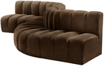 Arc - Velvet 6 Piece Curved Modular Sofa