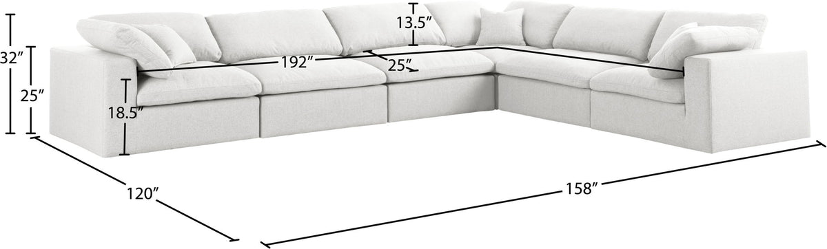 Serene - 6 Piece Modular Sectional